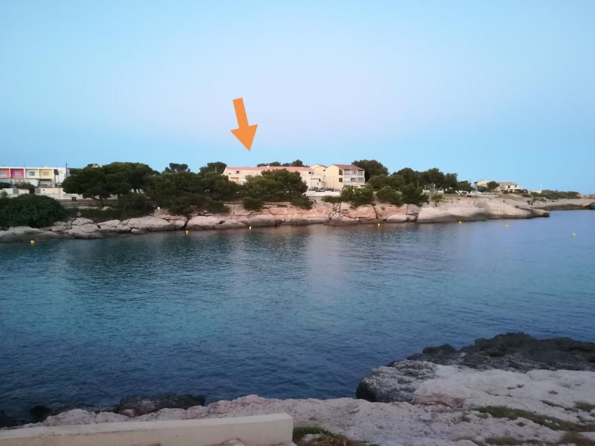 Bel Appartement Avec Terrasse - Plage De Carro A Pied Martigues Exteriér fotografie