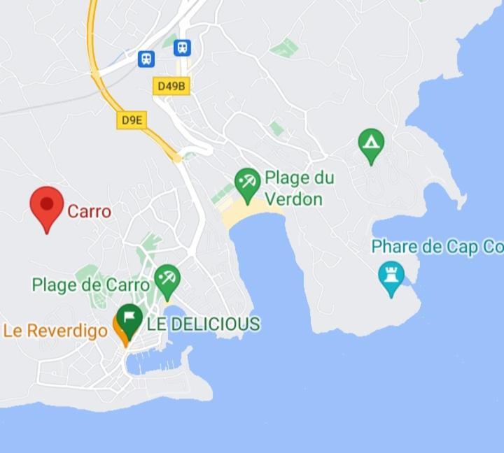Bel Appartement Avec Terrasse - Plage De Carro A Pied Martigues Exteriér fotografie